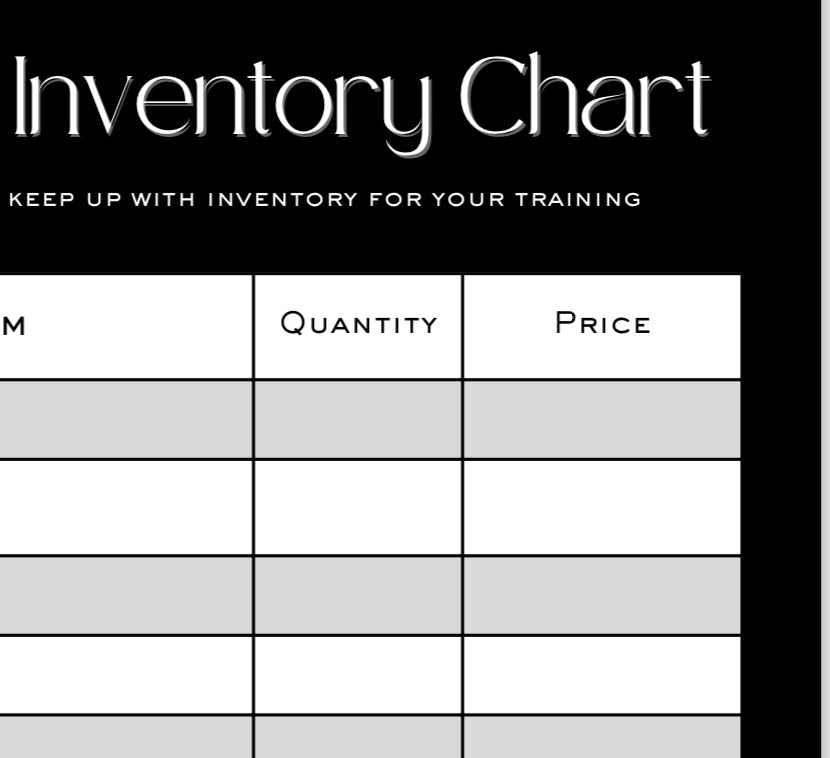 Lash Supply Checklist